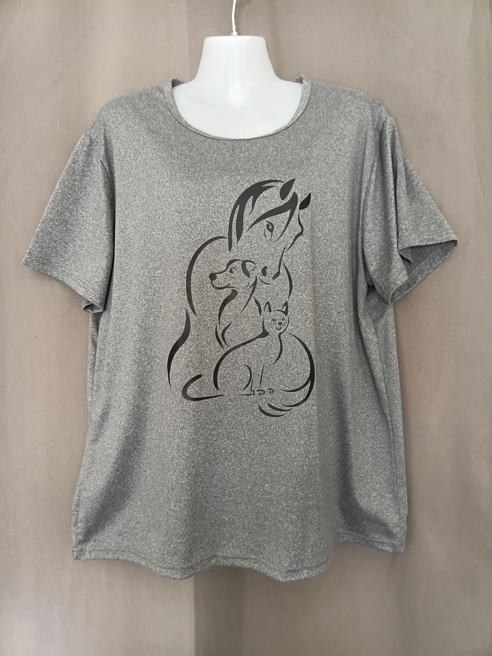 Maillot gris animaux 2XL